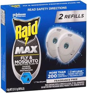 Raid Max Fly and Mosquito Indoor Protection Plug in Refill 2-Pieces Pack 4.2 g