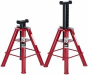 AFF 10 Ton Jack Stand Set - Heavy Duty Jack Stands for Trucks & Equipment - Medium Profile - Pair