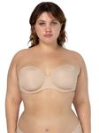 Smart & Sexy Women's Full Support Light Lined Strapless Bra, in The Buff, 34A