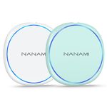 NANAMI Fast Wireless Charger [2 Pack] - 15W Max Wireless Charging Pad for iPhone 16/15 Pro Max/14/13/12 Mini/SE 2/11/XS/XR/X/8 Plus,AirPods Pro/3,for Samsung S24 Ultra S23 S22 S21 S20 S10,Pixel 6/5,LG