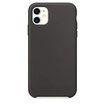 naykodi Soft Silicone Slim & Microfiber Lining Back Cover Case for iPhone 11 (Black)