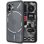 KAPAVER Back Cover Case Compatible with Nothing Phone 2 5G (PC+TPU) (Smoke Black)