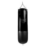 Everlast Powerlock Heavy Bag - Easy Heavy-Duty Chain Assembly, Shock Absorption, Sand-Filled Core - Ideal for Training, Boxing, Fight Sports, Fitness, Home Gym - 100LB - Black