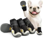 Aokown Dog Shoes for Medium Dogs, Anti-Slip Dog Boots for Winter Snow, Hot Pavement, Dog Booties & Paw Protectors for Hardwood Floors Size 3