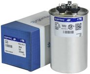 97F9816 - 60 + 5 uf MFD 370 Volt VAC - GE Round Dual Run Capacitor Upgrade