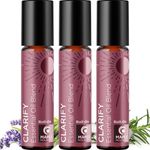 Headache Essential Oil Roll On - Clarify Essential Oil Blend Headache Roll On with Aromatherapy Oils - Peppermint Rosemary and Lavender Roll On Essential Oils for Skin Relaxation and Self Care (3)