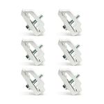 RuggedXL Low Pro Aluminum Mounting Clamps Truck Cover, Cap, Camper - Set of 6