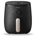 Preethi AIRPOT (Air Fryer) APT001, uses up to 90% less fat, 1500W, Grill, Bake, Fry, Roast, Reheat, Airfryer for 4-5 people, 90+ Recipes, with Fast Flux Technology (Black), Large 3.7 liter