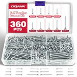 Wood Screws Kit,360pcs Self Tapping M3,M3.5,M4 Screws Assortment, Ideal for Diy,Furniture Assembly, and Repairs. Durable, and Perfect for Various Woodworking Projects