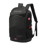 DUCATI, Urban for Bikes and Scooters, Unisex Adult Sports Backpack, Black, One Size