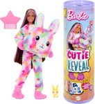 Barbie Cutie Reveal Doll & Accessories, Color Dream Series, Tie-Dyed Bunny Costume & 10 Surprises Including Color Change