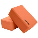 RDX Yoga Block Set, High-Density Eva Foam, Non-Slip Brick for Pilates Flexibility Body Balance, Easy Grip Surface for Stability Strength Training Deepen Poses Exercise for Men Women Office Home Gym