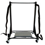 Heavy-Duty Hardtop Stand Storage Cart (Black) with Securing Strap and Generic Hard Top Dust Cover