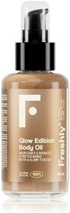 Freshly Cosmetics Olio corpo 100% naturale scintillante effetto Glow, 100ml
