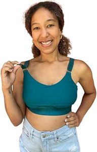 Sarah Wells Journey Hands Free Pumping and Nursing Bra, Deep Teal, Medium