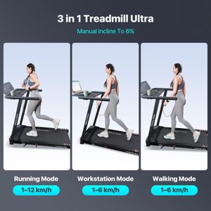 Mobvoi Smart AI Treadmill 3-in-1 – 6% Incline, 2.5HP, 12km/h, 120kg, Home Office