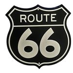 RETRO METAL WALL SIGN ROUTE 66 SHIELD ROAD SIGN TIN PLAQUE VINTAGE LOUNGE AMERICA USA US ROAD TRIP