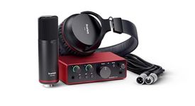 Focusrite Scarlett Solo Studio 4th Gen USB Audio Interface Bundle for the Songwriter, Guitarist, Vocalist or Producer with Condenser Microphone and Headphones for Recording, Streaming, and Podcasting