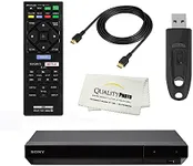 Sony UBPX700 4K Ultra HD Home Theater Streaming Blu-ray DVD Player Built in Wi-Fi - Remote Control - High Speed 6 Foot 4K HDMI Cable - Ultra USB Flash Drive 64GB