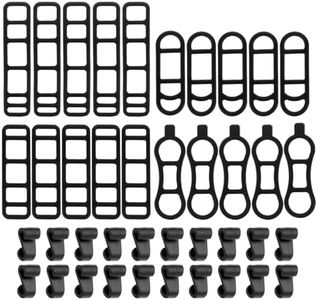 40 Pcs Bicycle Light Silicone Straps Bike Silicone Mount Band Rubber Straps Bike Light Mount Bike Flashlight Mount for Cell Phones Speaker Lights Holder Bicycle Handlebar Bicycle Light Sets(Multisize)