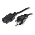 StarTech.com PXT101_3 3-Feet Standard Computer Power Cord - NEMA5-15P to C13