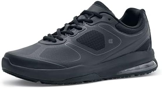 Shoes for Crews Evolution II, Men's Slip Resistant Food Service Work Sneaker, Black, 7