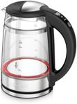 Cuisinart 1.7L Glass Kettle with Touch Screen Variable Temperature Control|Double Walled Glass, Safe to Touch| Illumination|3KW Rapid Boil|BPA-Free|Non-Drip Spout|360° Swivel Base|One-Cup Marking
