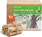 Inflame Oak Pizza Oven Wood - Kiln-Dried 5-inch Mini Logs, Bark-Free Firewood for Pizza Ovens, Ooni, Gozney, Solo Stove, BBQ, Grills & Smokers