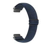 Adjustable Elastic Watch Band Compatible with Garmin Forerunner 235, Nylon Breathable Sports Replacement Wristbands for Forerunner 220/230/620/630/735XT/235Lite for Women Men, Navy Blue