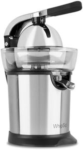 Whipsip Electric Citrus Juicer Squeezer, Hygenic Citrus Press Ultra Quiet Motor & Innovative Compact Ergonomic Design for Best Juicing, 100 Watts