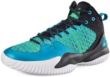 PEAK High Top Mens Basketball Shoes Streetball Master Breathable Non Slip Outdoor Sneakers Cushioning Workout Shoes for Fitness