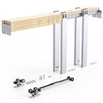 EaseLife Pocket Door Frame Kit with Soft Close Mechanism for 2X4 Studs Wall,Sliding Hardware for 24"-36" Wide Door,Aluminum,Easy Install (36 inch x 80 inch)