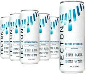 Tecton Ketone Energy Drink, Glacier Flavor, 12oz (12-Pack), 10g Nature-Identical Ketones/Serving, Stimulant-Free