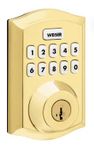 9GED18000-028 SmartCode 10 Traditional with Z-Wave Electronics - Electronic Lock Brass