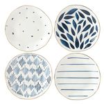 Lenox Blue Bay 4-Piece Tidbit Plate Set, 2.10 LB