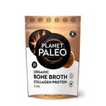 Bone Broth Powder (225g, 25 Servings) | Pure, Unflavoured | Organic, Grass Fed, High Protein, Versatile & Nutrient-Dense - Tissue Recovery, Gut Health, Hair, Skin and Nails