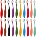 YOUEON 20 Pack Mini Colored Ink Blending Brushes, 10 Color Craft Ink Blender Brushes Set, Small Ink Blending Tools with Soft Bristle Color Coded Handle for Card Making, Painting, Drawing, Stamping