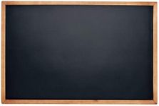 Wood Framed Magnetic Chalkboard Sign (60 x 45 cm) with Non-Porous Steel Surface for Chalk and Chalk Pens