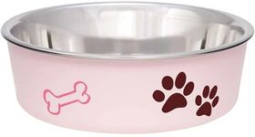 Loving Pets Bella Bowl for Pets, Small, 1-Pint, Paparazzi Pink