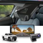 Fitcamx Dash CAM 2160P+1080P Suitable for Toyota Hilux 2020 2021 2022 2023, OEM UHD 4K WiFi car camera, night vision, loop recording, G-Sensor, 128GB card