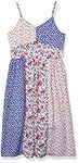 Speechless Girls' Sleeveless Patchwork Dress, Multi Floral, 7