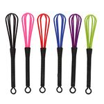 Mini Whisk Small, 6 PCS Salon Hairdressing Hair Color Dye Cream Whisk Prevents Slipping Handle Plastic Balloon Stirring Tool Mixer Stirring Tools for Hair Salon Kitchen Hair Coloring Tool