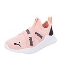 Puma Unisex-Kid Wired Run Slip On Pre-School Rose Dust-Black Sneaker - 2UK (38199409)