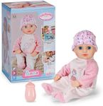 Baby Annabell Anna soft 36cm baby doll with Sleeping Eyes - Incl. bottle, hat & romper - First doll suitable for Children Aged 1+