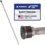 Water Connection, Aluminum Zinc Water Heater Anode Rod, Get rid of your Rotten Egg Smell in Hot Water, Compatible with Rheem, A.O. Smith, Giant, Reliance Richmond & More, Hex Head ¾ NPT x 44-in Solid