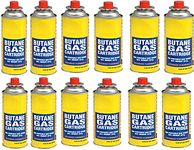 Aspect Butane Gas Canister, Butane Gas Bottles for Camping Stove, BBQ, Heaters – 12 Pack