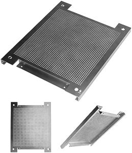 maxx.onLine Perforated Plate Mounting Plate 335 x 270 mm for Earthing/Installation Antenna Amplifier, Satellite Multiswitch, Electric Mounting Plate, Perforated Grid Plate