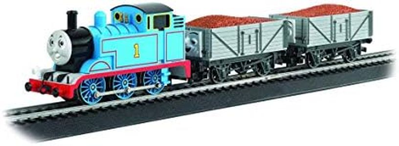 Bachmann Trains - Deluxe Thomas & The TROUBLESOME Trucks Freight Set - Loco w/Moving Eyes - HO Scale , Blue