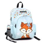 Louis Garneau Backpack for Kids Pre-school and Elementary - Designer pink backpack for girls - Cute backpack for girls (Fox Collection)