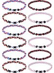 Jexine Softball Baseball Necklaces for Boys Baseball Rope Necklace 3 Rope Braided Tornado Titanium Sports Necklace Softball Gifts for Team Girls, nylon, silicone, /